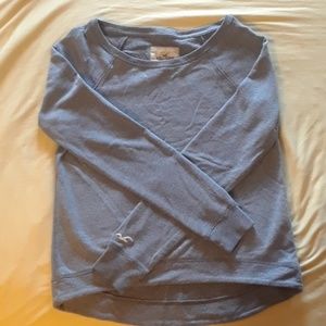 Hollister Long Sleeve Gray Scoop Neck Sweater